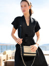 Soleil Shoulder Bag in Black
