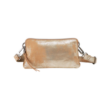  Fern Slim Belt Bag in Saddle Stardust