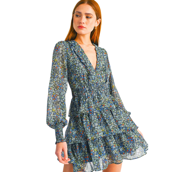 Tasha  Long Sleeve Floral Dress