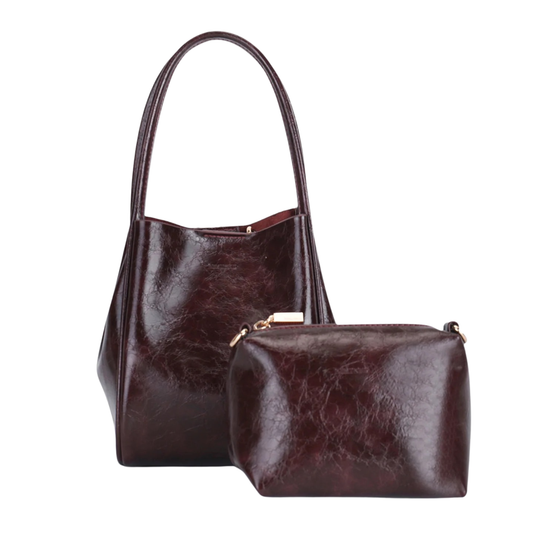 Hollace Mini Tote Waxed Oxblood