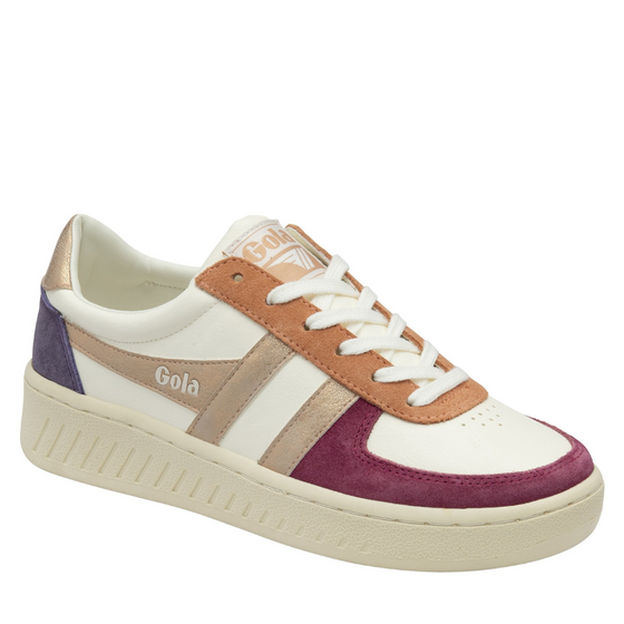 Grandslam Quadrant in White / Cerise Plum