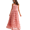 Camellia Floral Embroidered Dress