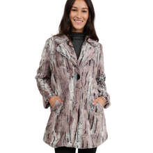  Pewter Faux-fur coat