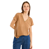 Barbra Iridescent V-neck T-shirt