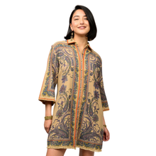  Paisley Border Shirtdress