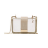 Taupe Quinn Clear Bag