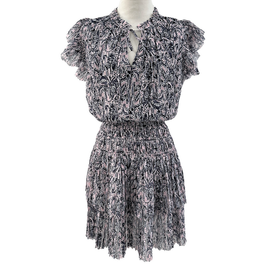Gia Dress in Light Pink Multi