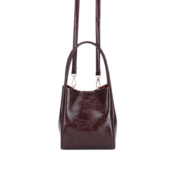 Hollace Mini Tote Waxed Oxblood