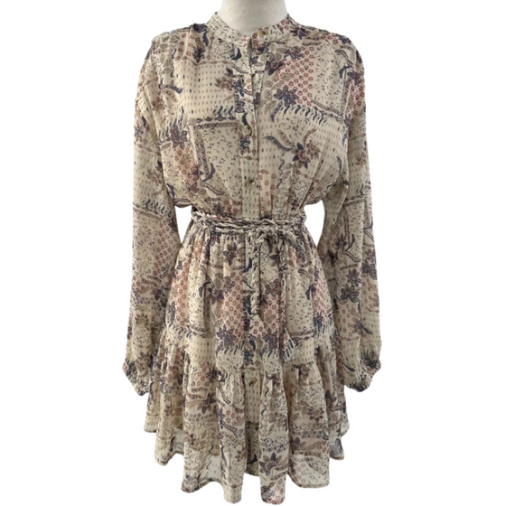 Liz Dress in Stone Combo