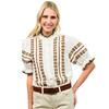 Saints Rows Embroidery Top
