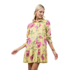 Roses Pleated Shirtdress