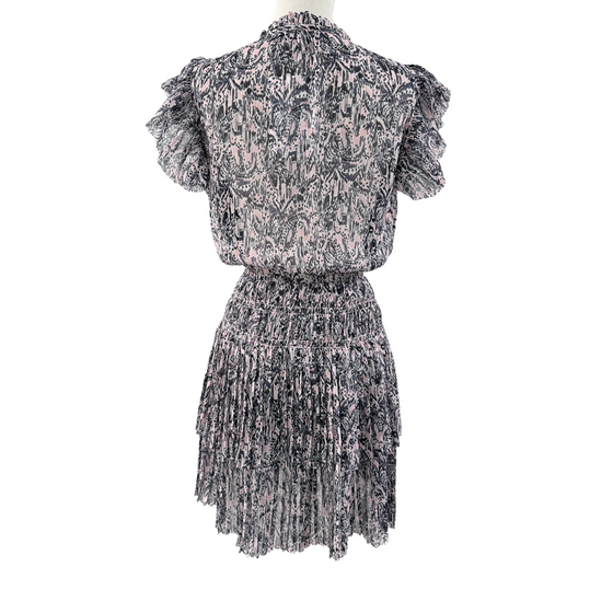 Gia Dress in Light Pink Multi