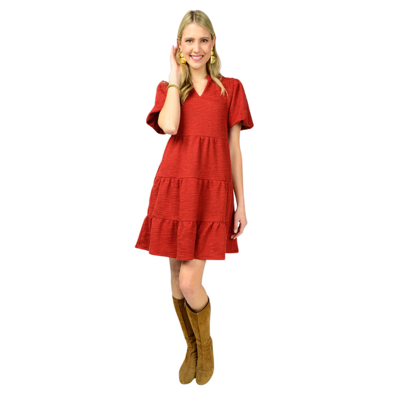 Tiered Knit Dress
