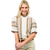 Saints Rows Embroidery Top