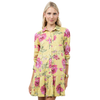 Roses Pleated Shirtdress