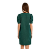Joanne Woven Dress in Forest Green