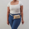 Fern Slim Belt Bag in Saddle Stardust
