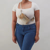 Fern Slim Belt Bag in Saddle Stardust