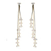 St Armands Designs of Sarasota - Cascading Diamond Tassel Statement Earrings